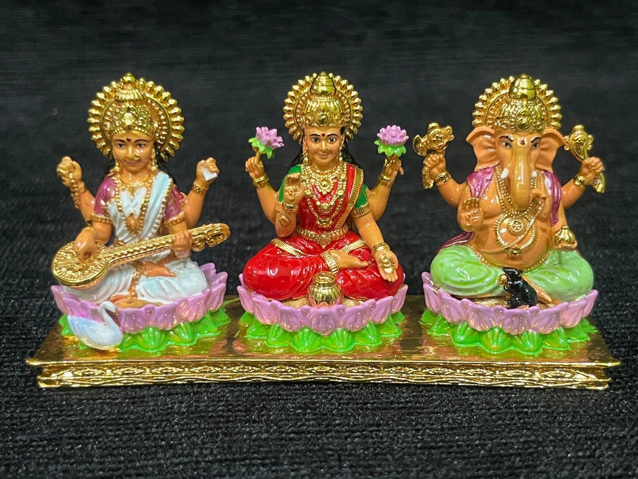 Saraswati, Laxmi & Ganesh Idol